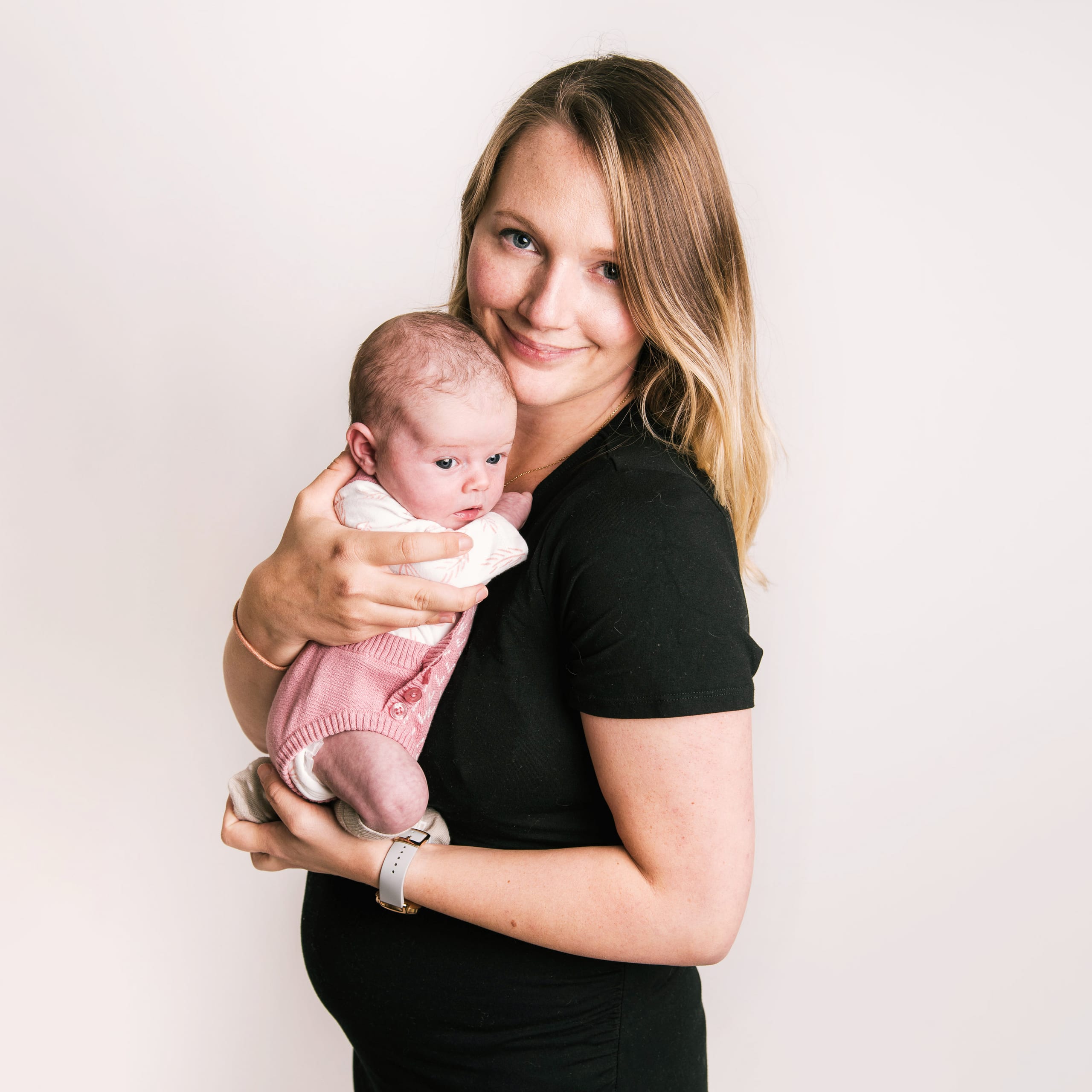 Mum and newborn baby portrait