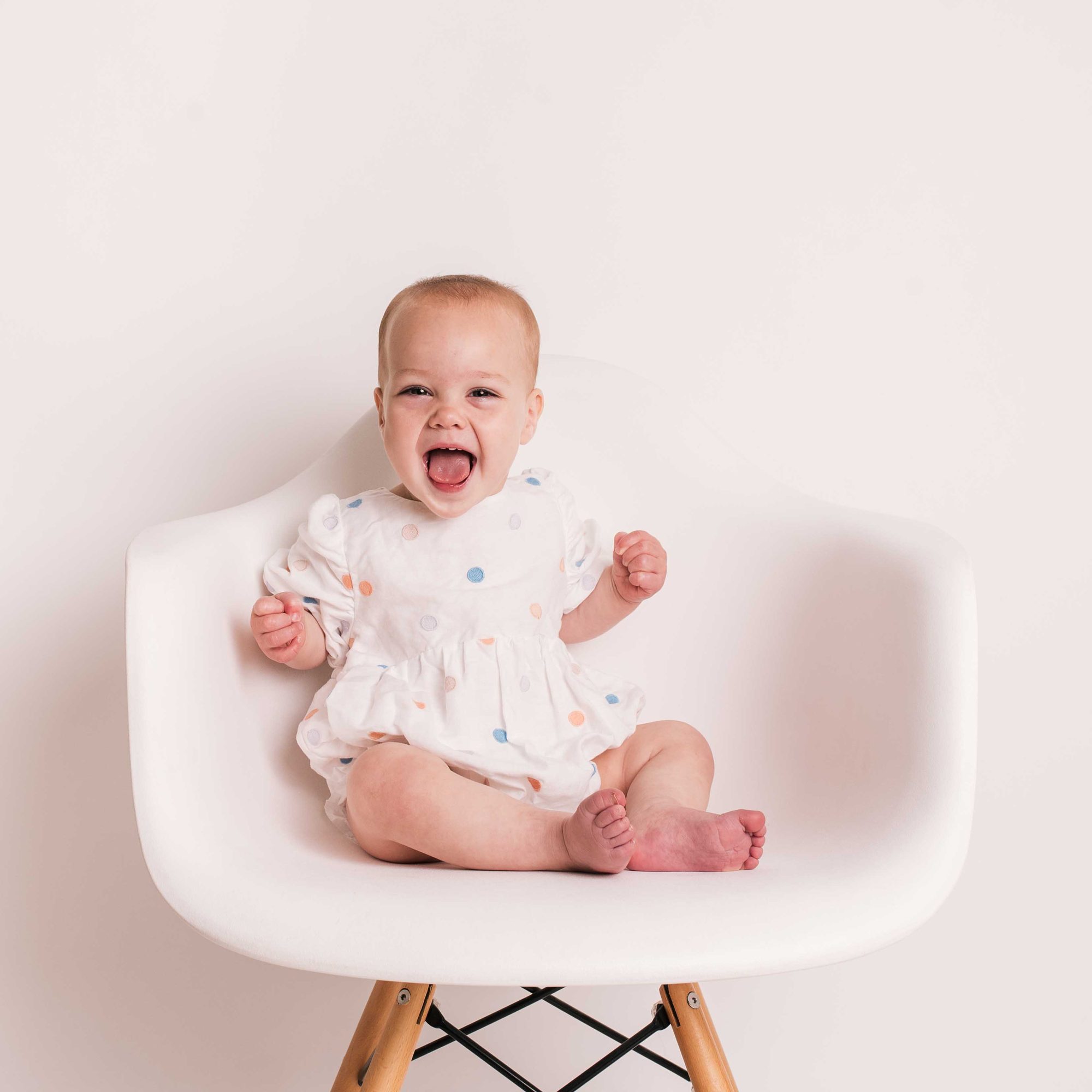 A baby portrait in the Lincoln studio